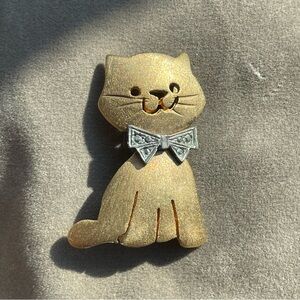 Vintage Brooch Ultra Craft Kitty Cat Pin